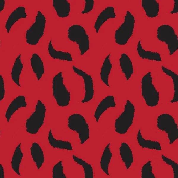 Czerwony Lampart Zwierzęcy Bezszwowy Wzór Tła Dla Tekstyliów Mody Grafiki — Wektor stockowy