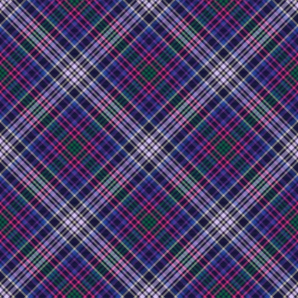 Colorido Chevron Plaid Tartan Texturizado Diseño Patrón Sin Costuras Adecuado — Vector de stock