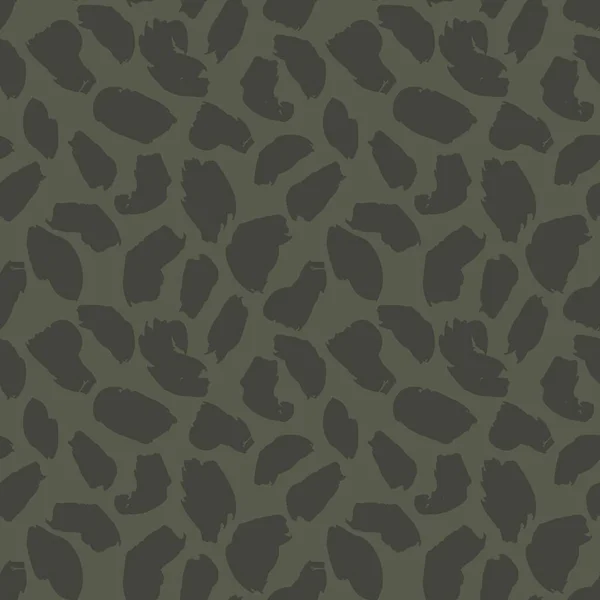 Green Animal Leopard Naadloze Patroon Achtergrond Voor Mode Textiel Graphics — Stockvector