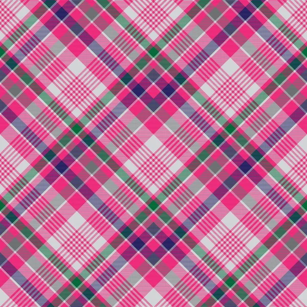 Színes Chevron Plaid Tartan Texturált Varrat Nélküli Minta Design Alkalmas — Stock Vector