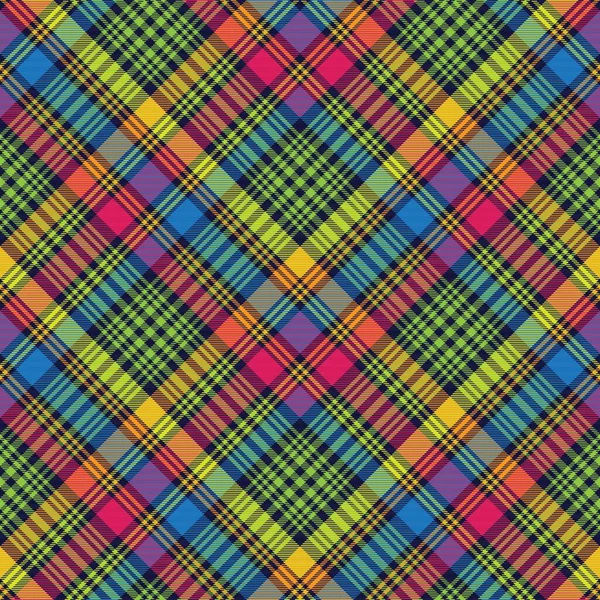 Kolorowe Chevron Plaid Tartan Teksturowane Bezszwowe Wzornictwo Nadaje Się Mody — Wektor stockowy