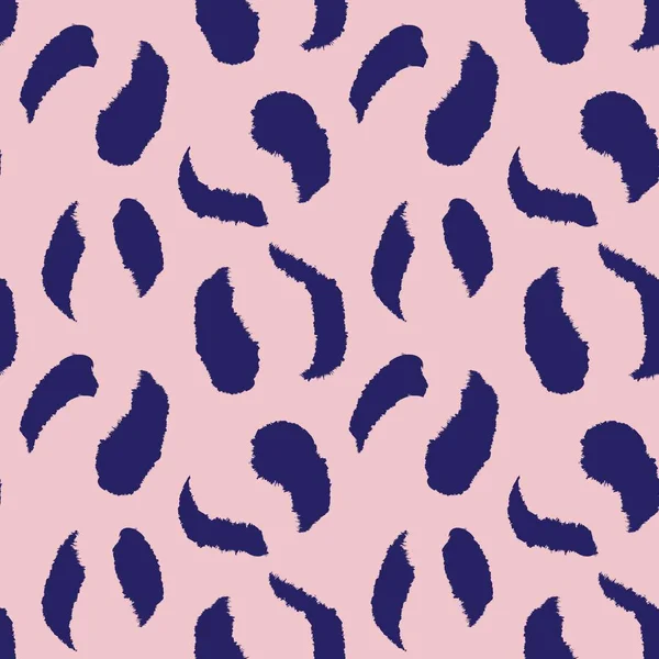 Pink Navy Animal Leopard Naadloze Patroon Achtergrond Voor Mode Textiel — Stockvector