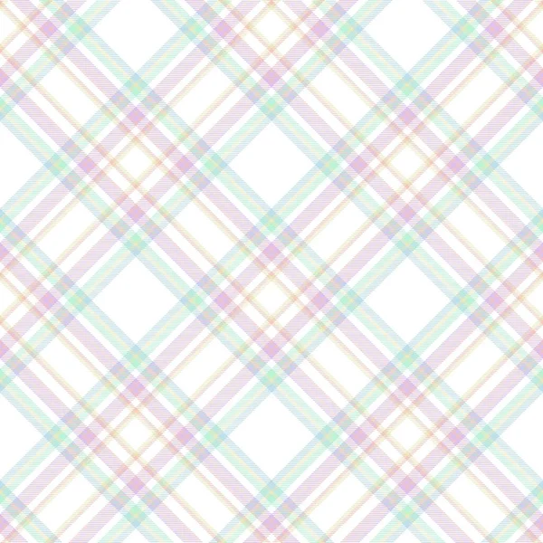 Rainbow Pastel Chevron Plaid Tartan Strutturato Design Senza Cuciture Adatto — Vettoriale Stock