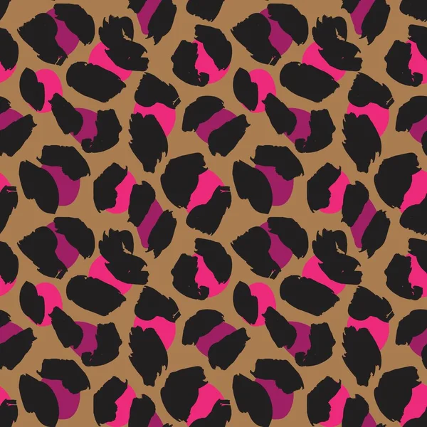 Padrão Sem Costura Leopardo Animal Roxo Fundo Para Têxteis Moda — Vetor de Stock