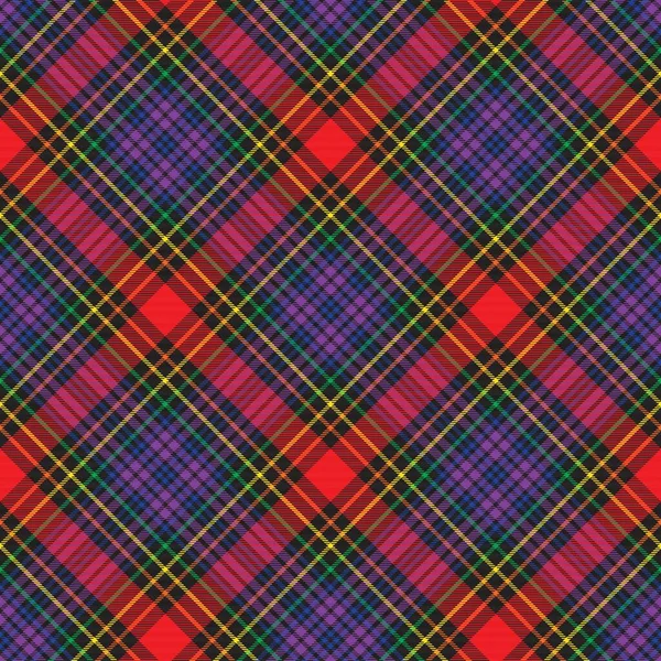 Rainbow Chevron Plaid Tartan Texturé Design Sans Couture Adapté Aux — Image vectorielle