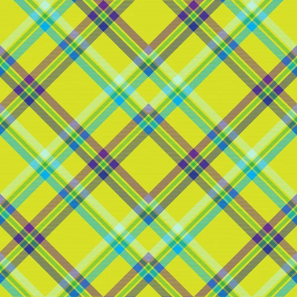 Colorido Chevron Plaid Tartan Texturizado Diseño Patrón Sin Costuras Adecuado — Vector de stock