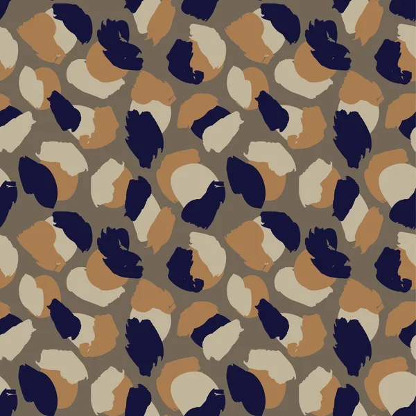 Hnědé Zvíře Leopard Bezešvé Vzor Pozadí Pro Módní Textil Grafiku — Stockový vektor