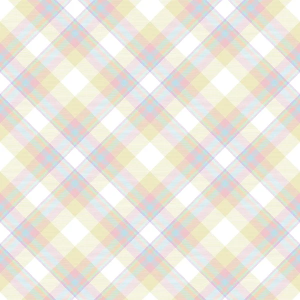 Rainbow Pastel Chevron Plaid Tartan Texturé Design Sans Couture Adapté — Image vectorielle