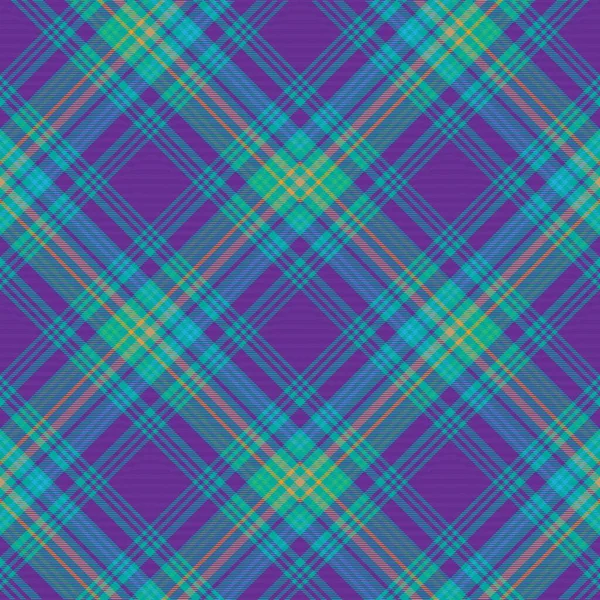 Colorido Chevron Plaid Tartan Texturizado Diseño Patrón Sin Costuras Adecuado — Vector de stock