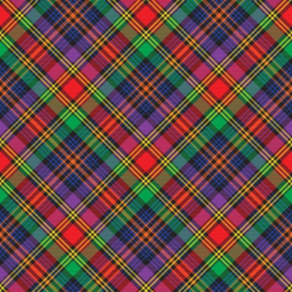 Rainbow Chevron Xadrez Tartan Texturizado Design Padrão Sem Costura Adequado — Vetor de Stock