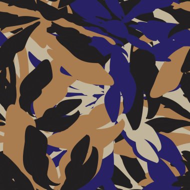 Moda tekstil, grafik, arka plan ve el sanatları için kahverengi çiçekli desensiz arkaplan