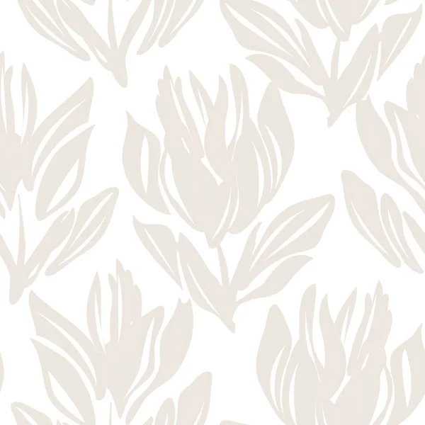 ファッション繊維 グラフィック 背景や工芸品のためのブラウン花シームレスなパターンの背景 — ストックベクタ