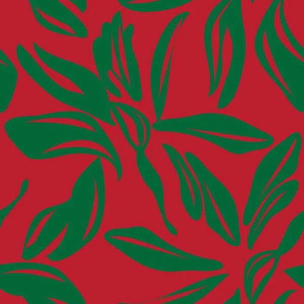 Weihnachten Floral Nahtlose Muster Hintergrund Für Modetextilien Grafiken Hintergründe Und — Stockvektor