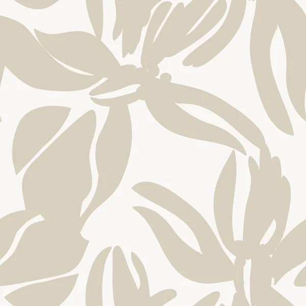 Hnědé Květinové Bezešvé Vzor Pozadí Pro Módní Textil Grafiku Zázemí — Stockový vektor