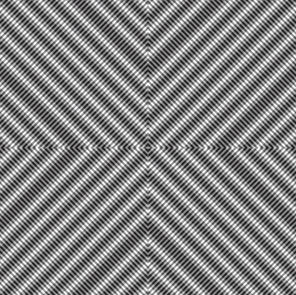 Blanco Negro Argyle Plaid Tartán Texturizado Diseño Patrón Sin Costuras — Archivo Imágenes Vectoriales