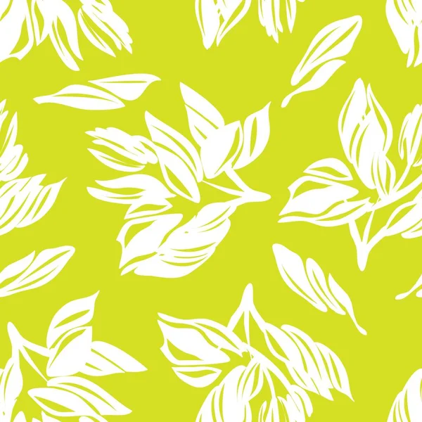 Fondo Patrón Sin Costura Floral Amarillo Para Textiles Moda Gráficos — Archivo Imágenes Vectoriales