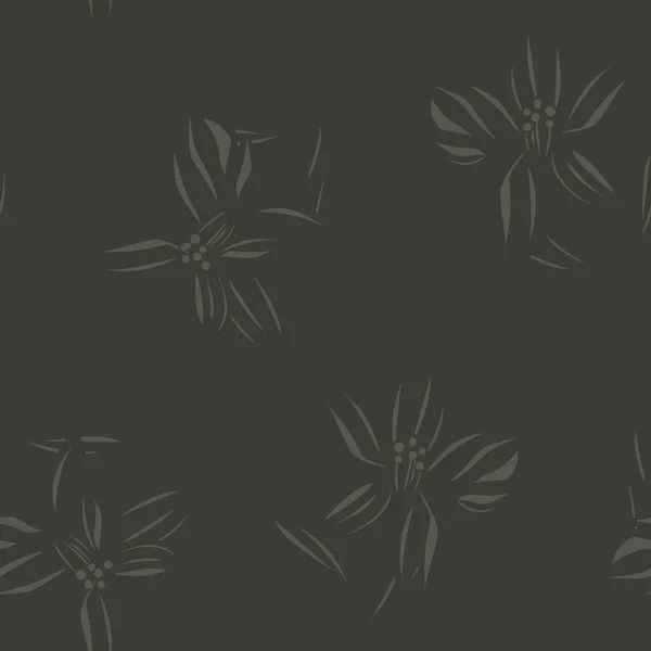 Зеленый Цветочный Бесшовный Фон Текстиля Графики Фона Ремесел — стоковый вектор