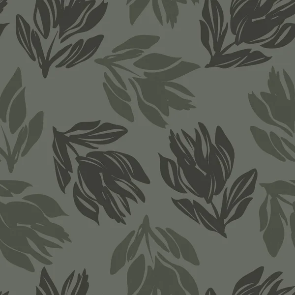 Green Floral Nahtlose Muster Hintergrund Für Modetextilien Grafiken Hintergründe Und — Stockvektor