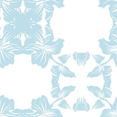 Moda tekstil ve grafikleri için Pastel Symmetric Çiçeksiz desen tasarımı