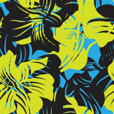 Moda tekstil, grafik, arka plan ve el sanatları için sarı çiçek desensiz arkaplan