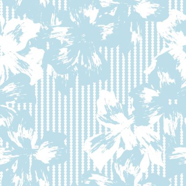 Moda tekstil ve grafikleri için çizgili arkaplanı olan Pastel Çiçeksiz desen