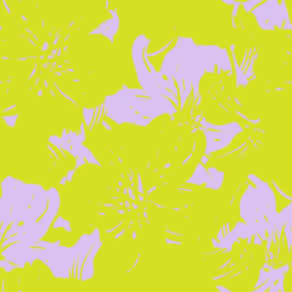 Pastel Floral Pinceladas Sin Costuras Patrón Fondo Para Estampados Moda — Vector de stock