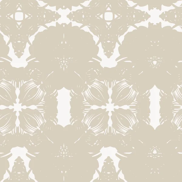 Brown Symmetric Floral Seamless Pattern Design Für Modetextilien Und Grafiken — Stockvektor