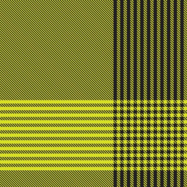 Moda tekstil ve grafikleri için uygun sarı asimetrik ekose desenli kusursuz desen