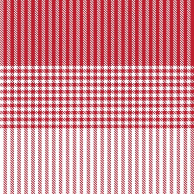 Moda tekstil ve grafikleri için uygun kırmızı asimetrik ekoseli desensiz desen