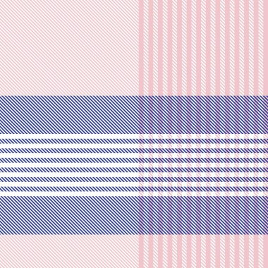 Moda tekstil ve grafikleri için uygun Pembe Donanma Asimetrik Ekose desenli kusursuz desen