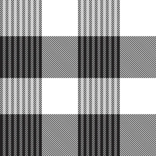 Modèle Sans Couture Texturé Carreaux Asymétriques Noir Blanc Adapté Aux — Image vectorielle