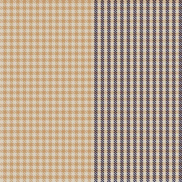 Patrón Sin Costura Texturizado Cuadros Asimétrico Marrón Adecuado Para Textiles — Archivo Imágenes Vectoriales