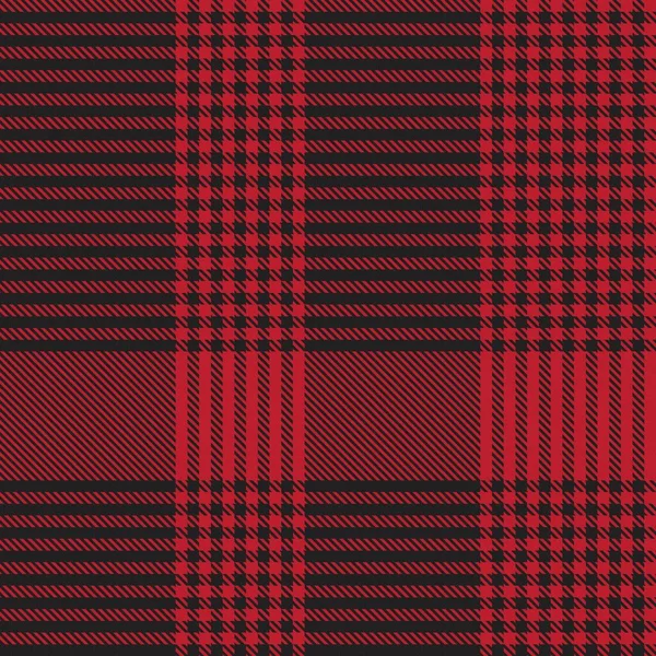 Red Asymmetric Plaid Textuur Naadloos Patroon Geschikt Voor Mode Textiel — Stockvector