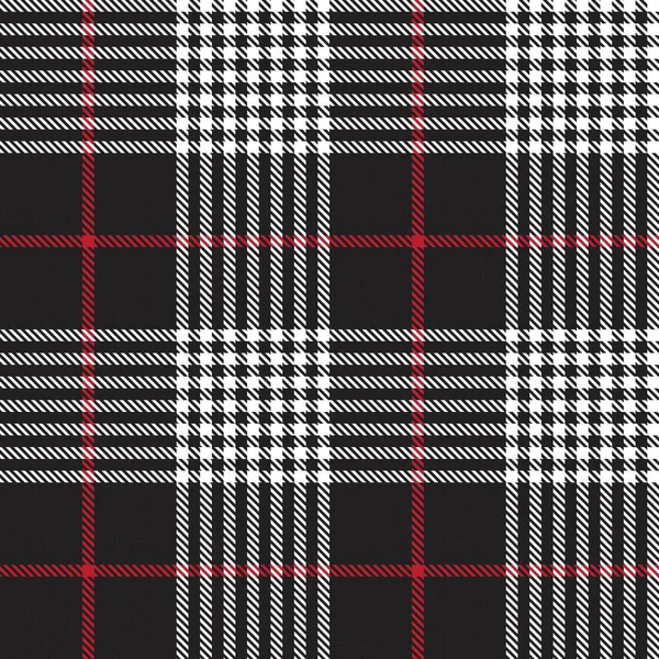 Red Asymmetric Plaid Textuur Naadloos Patroon Geschikt Voor Mode Textiel — Stockvector