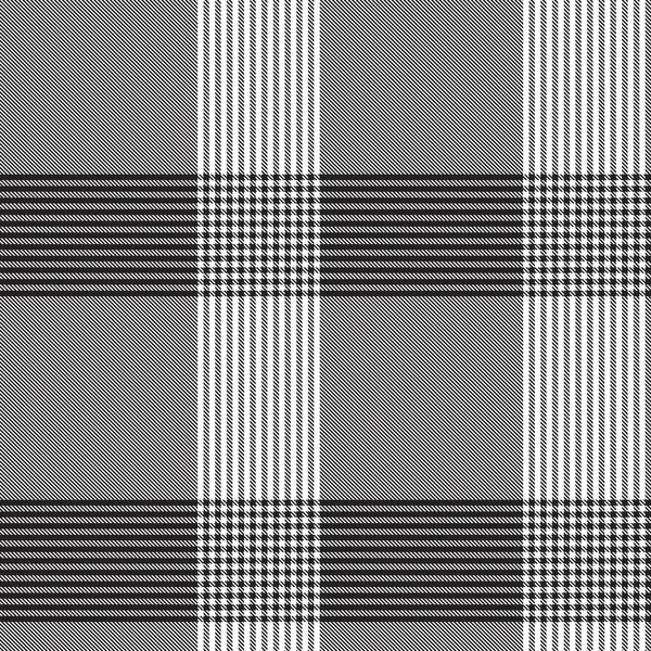 黑色和白色非对称格子结构无缝图案 适用于时尚纺织品和图形 — 图库矢量图片