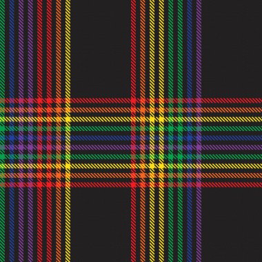 Gökkuşağı Ekoseli, kareli, ekose desenli moda tekstil ve grafikleri için uygun