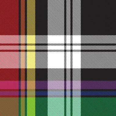 Gökkuşağı Ekoseli, kareli, ekose desenli moda tekstil ve grafikleri için uygun