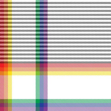 Gökkuşağı Ekoseli, kareli, ekose desenli moda tekstil ve grafikleri için uygun