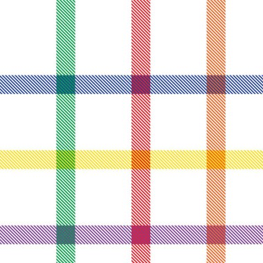 Gökkuşağı Ekoseli, kareli, ekose desenli moda tekstil ve grafikleri için uygun