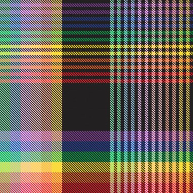 Gökkuşağı Pastel Ekoseli Moda tekstil ve grafikleri için kusursuz desen