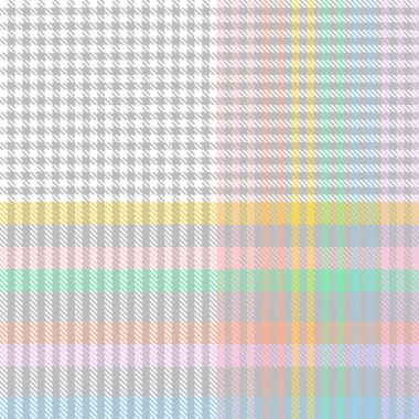 Gökkuşağı Pastel Ekoseli Moda tekstil ve grafikleri için kusursuz desen