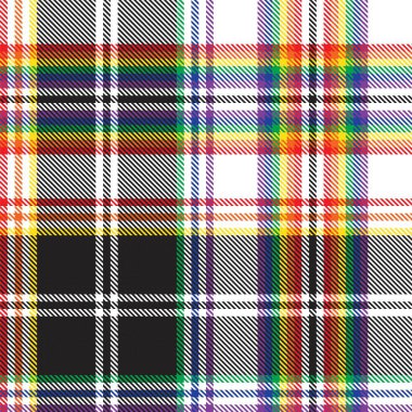 Gökkuşağı Ekoseli, kareli, ekose desenli moda tekstil ve grafikleri için uygun