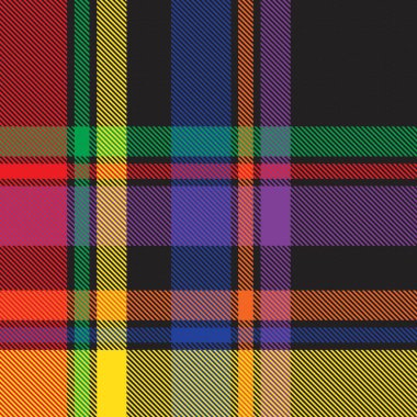 Gökkuşağı Ekoseli, kareli, ekose desenli moda tekstil ve grafikleri için uygun