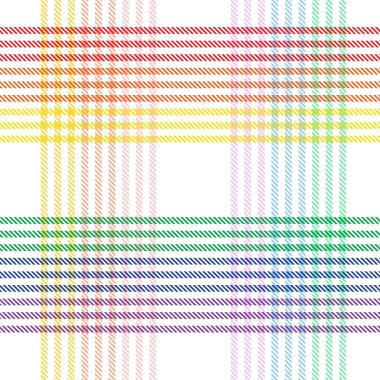 Gökkuşağı Pastel Ekoseli Moda tekstil ve grafikleri için kusursuz desen