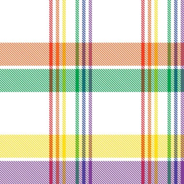 Gökkuşağı Ekoseli, kareli, ekose desenli moda tekstil ve grafikleri için uygun