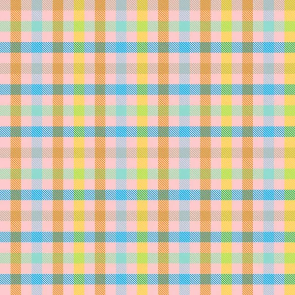 Rainbow Pastel Plaid Seamless Pattern Fashion Textiles Graphics — Stock Vector