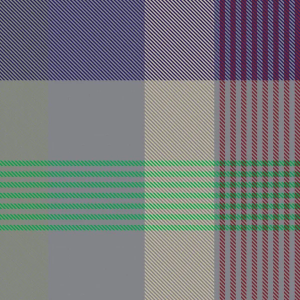 Kleurrijke Plaid Textuur Naadloos Patroon Voor Mode Textiel Graphics — Stockvector