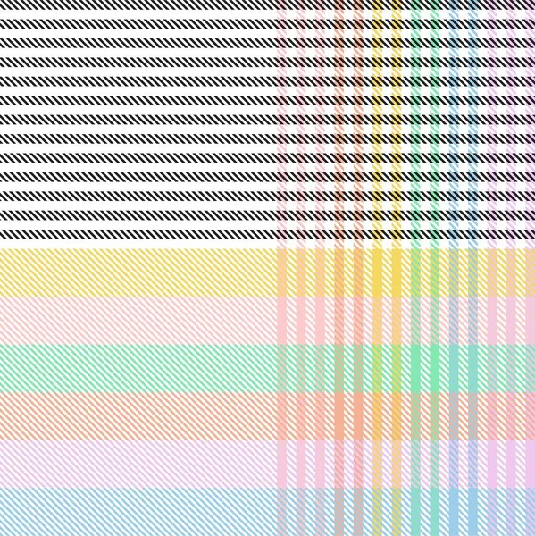 Rainbow Pastel Plaid Naadloos Patroon Voor Mode Textiel Graphics — Stockvector