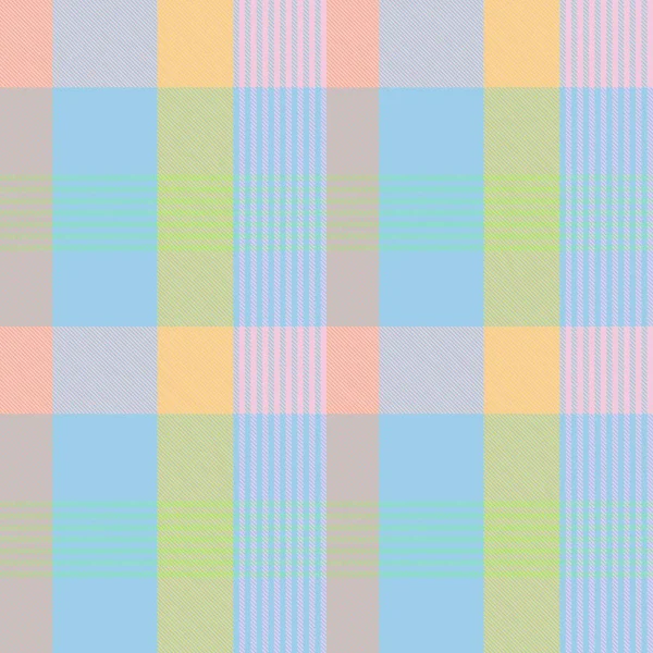 Rainbow Pastel Plaid Modello Senza Cuciture Tessuti Moda Grafica — Vettoriale Stock