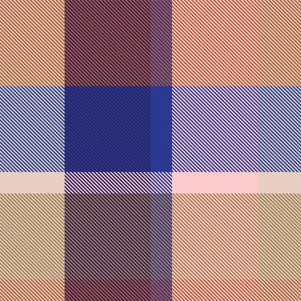 Kleurrijke Plaid Textuur Naadloos Patroon Voor Mode Textiel Graphics — Stockvector